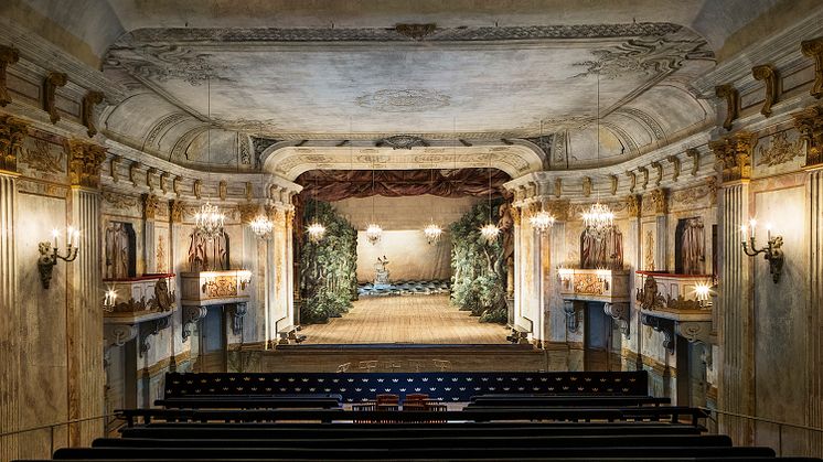 The stage at the Court Theatre of Drottningholm is the perfect place for grand French Baroque opera. The theatre dates from 1766.