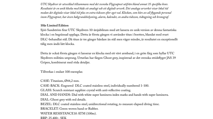 Sjoo_UTC Skydiver 10 a╠èr_pressrelease_SE.pdf