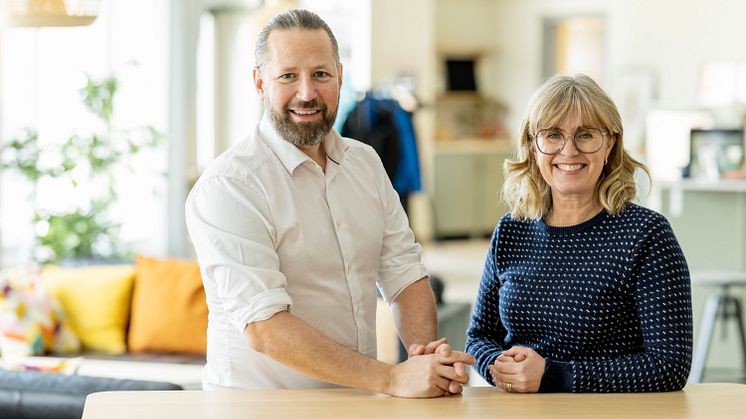 Mimers stadsdelsutvecklare Åke Larsson och Katarina Bilberg.