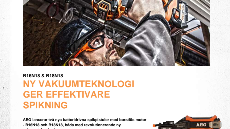NY VAKUUMTEKNOLOGI GER EFFEKTIVARE SPIKNING