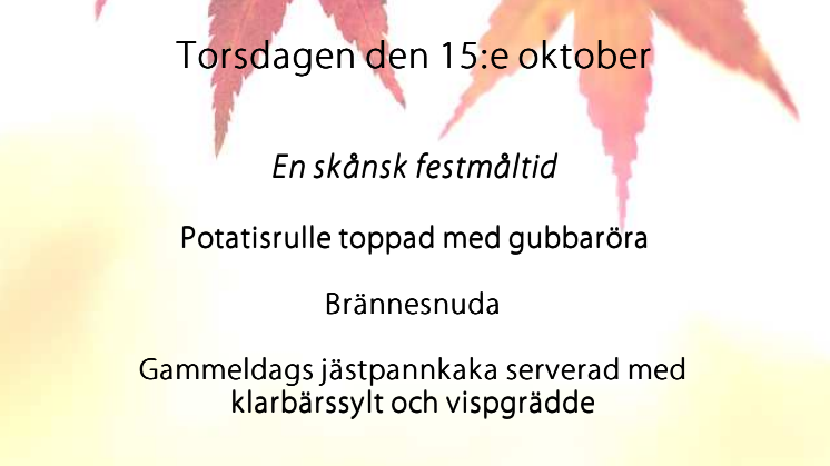 Skånsk festmeny knep förstapriset på Måltidens Dag