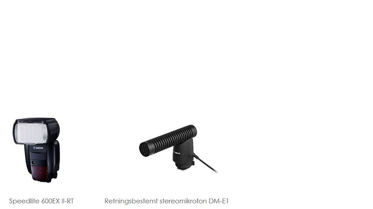  Canon åpner for nye opptaksmuligheter med nytt tilbehør til EOS