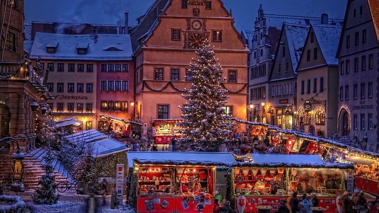 Julmarknaden Reiterlesmarkt i Rothenburg ob der Tauber (Bayern). FOTO: Rothenburg Tourismus Service/W. Pfitzinger