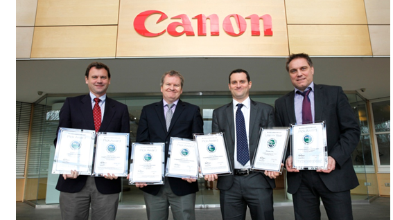 Canon tilldelas utmärkelser för energieffektivitet och innovation i BLI:s 2013 Awards  