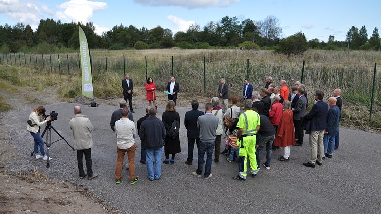 Eskilstuna Energi och Miljö har nu tagit det första spadtaget för Eskilstunas Kretsloppspark