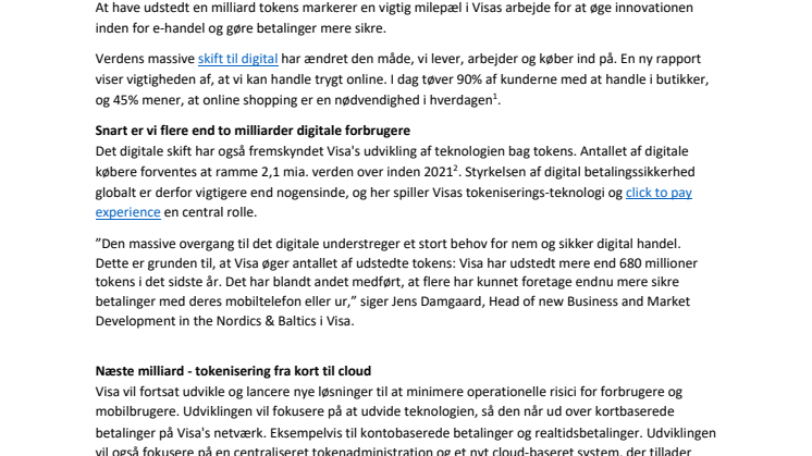 Stor milepæl for e-handel – 1 milliard tokens udstedes