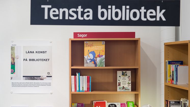 Hans Carlsson. Tensta bibliotek och Artoteket, Tensta konsthall 2013. Foto: Jean-Baptiste Beranger 