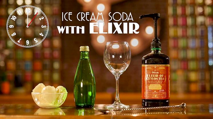 Ice Cream Soda med Dilmah Elixir