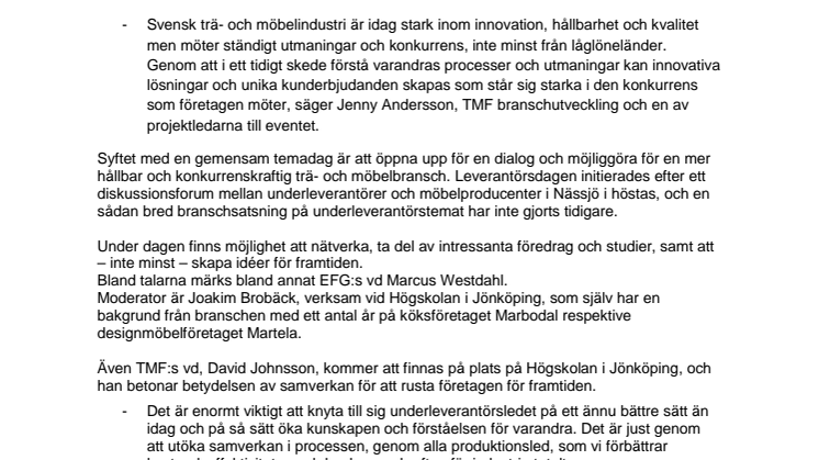 Unik satsning ska stärka leverantörssamverkan