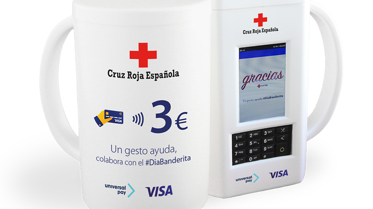 Visa y UniversalPay crean el primer sistema de donación contactless para Cruz Roja
