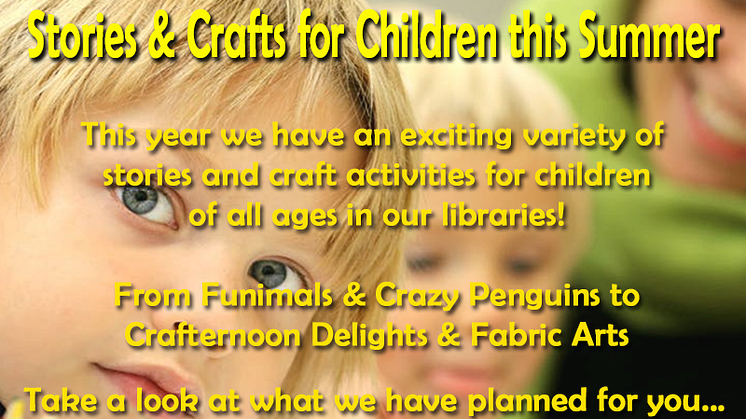 Stories and crafts for children this summer