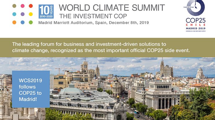 Greenfoods vd inbjuden till Madrid för samtal om hållbarhet – deltar i paneldebatt om biologisk mångfald och hållbart jordbruk med WWF och OECD