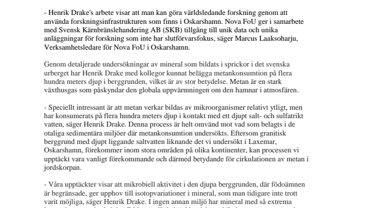 Världsledande forskning i Oskarshamn