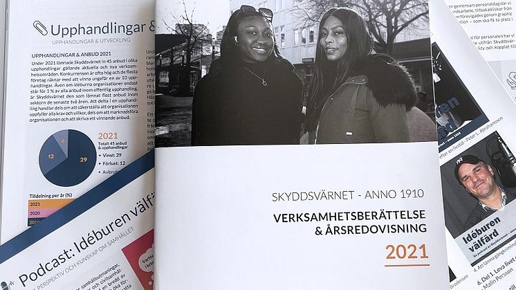 Ta del av Skyddsvärnets verksamhetsberättelse för 2021. Foto: Skyddsvärnet
