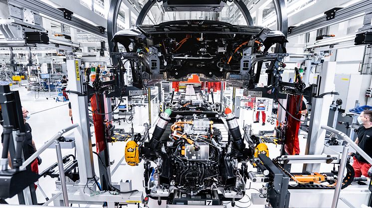 Produktion af Audi e-tron GT på Böllinger Höfe