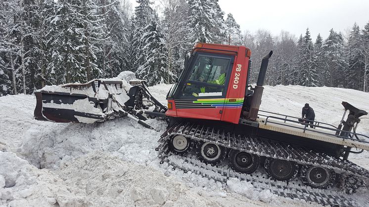Snötippen vid Tillbergaleden januari 2019.