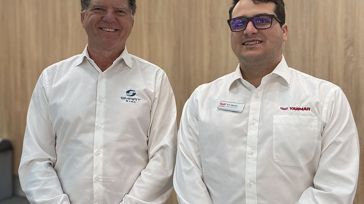 Smartgyro's Carlo Gazerro with YANMAR Mastry's Eric Mastry