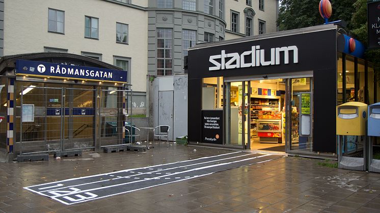 Pressbyrån blir Stadium för en dag.