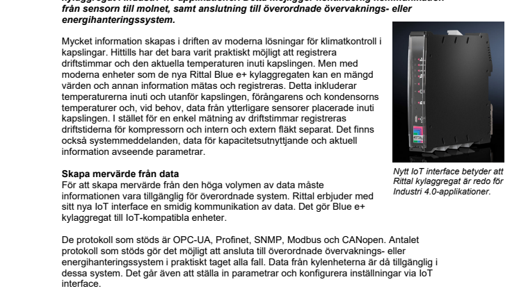 Nytt IoT interface för klimatkontroll