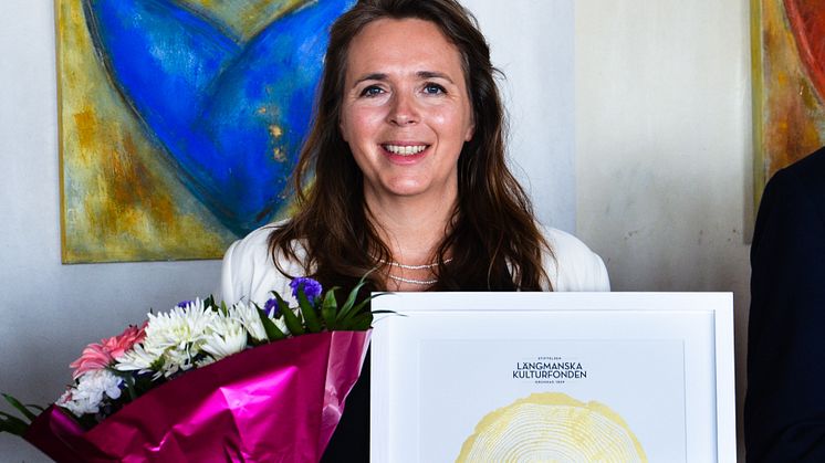 Tilde Björfors tilldelas Längmanska kulturpriset 2016
