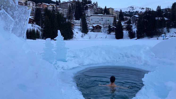 Eisbadi in Arosa, Graubünden