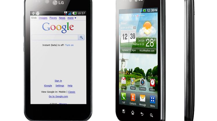 LG presenterer Optimus Black  – ny smarttelefon med verdens mest lyssterke skjerm