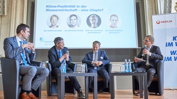 Veolia WasserDialog 2023_Diskussion Klimapositivität Wasserwirtschaft_T.Pross