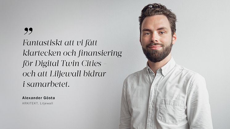 Alexander Gösta, arkitekt på Liljewall och del i forskningssamarbetet. 