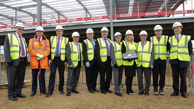 Landmark reached at Hitachi Rail Europe’s Newton Aycliffe factory as steel frame is erected