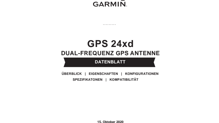 Datenblatt Garmin GPS 24xd