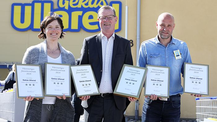 CSR-ansvarig Jonna Laakso, vd Boris Lennerhov och varuhuschef Christian Henriksson.