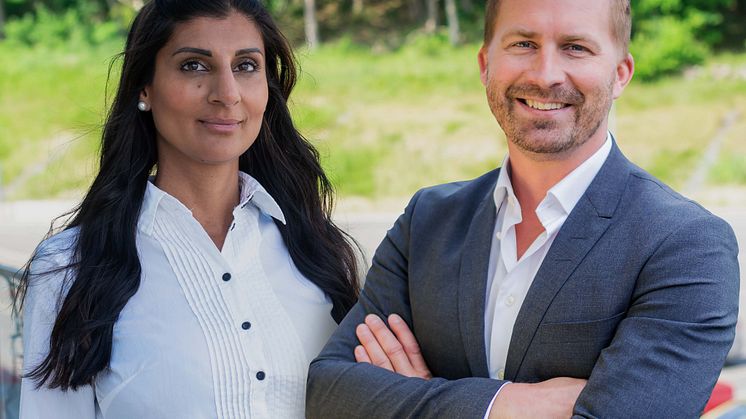 Anna Linnér, HR Director Exertis Nordics och Jonas Silander, Commercial Director Exertis Nordics