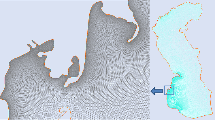 Overview of the Caspian Sea unstructured grid. The grid has highest resolution in the western side, where Kura River introduce plastics to the sea.png