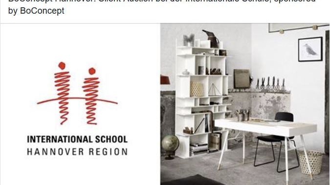 Silent Auction bei der Internationale Schule, sponsored by BoConcept