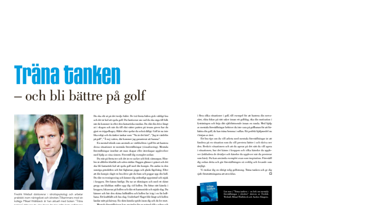 Träna tanken och bli bättre på golf 