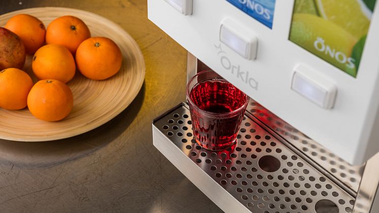 Orkla Foods Sveriges nya dryckeskoncept består av tre dryckesmaskiner, med varierande kapacitet och egenskaper, som anpassas utifrån kundens verksamhet och behov