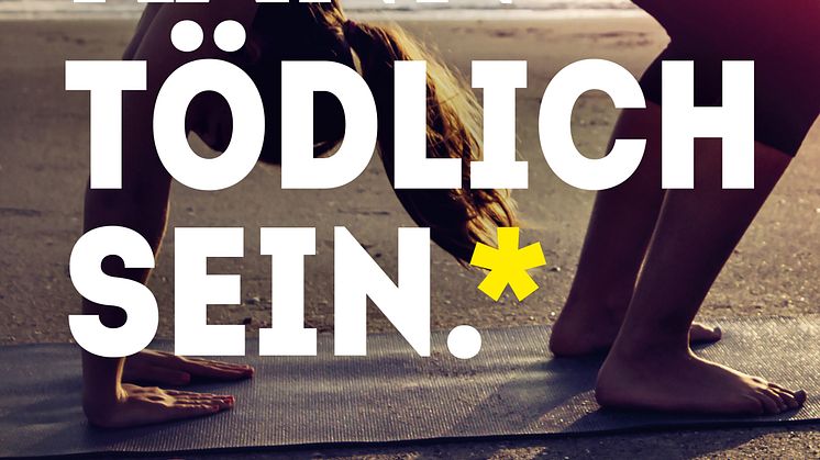 Anzeige "Yoga kann tödlich sein"