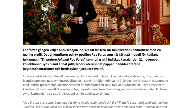 Indiska lanserar Julen med manlig profil