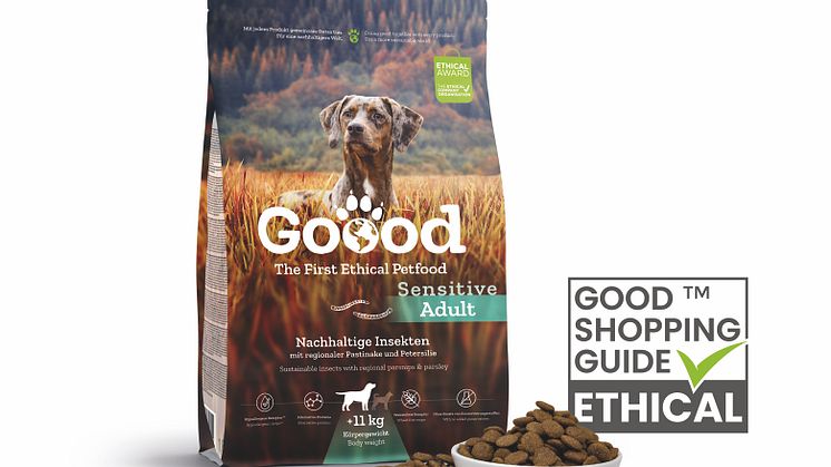 Goood Nachhaltige Insekten: Die umweltfreundliche Proteinquelle für ernährungssensible Hunde