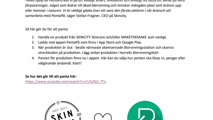 Skincity x PantaPå