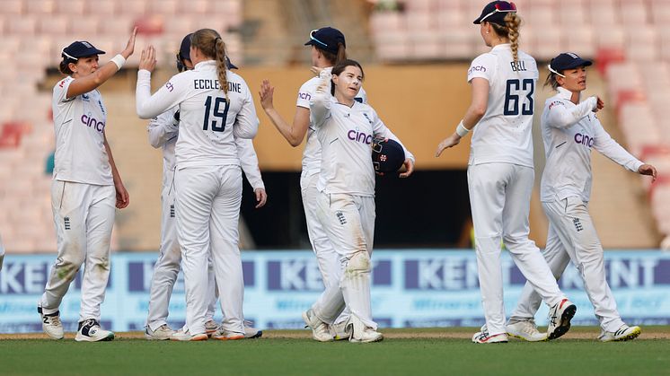 India Women v England Women Test match day one: Hosts finish on 410-7  