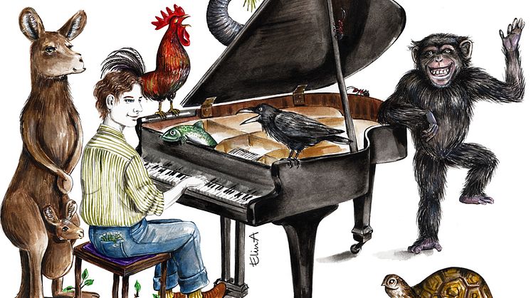 Djurens karneval. Illustration: Elin Andersson.