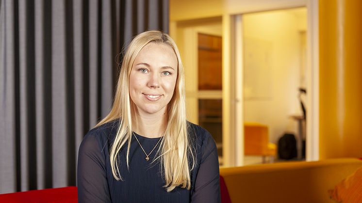 Julia Jönsson, en av två kvinnor i Sverige som är certifierad stålbyggnadskonstruktör. Foto: Structor