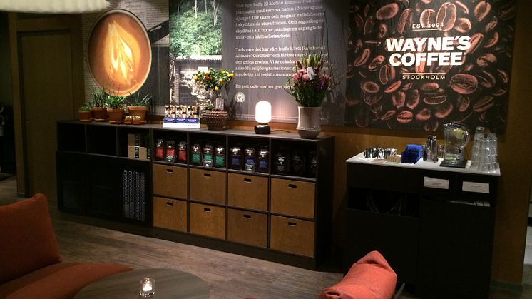 Skandinaviens ledande cafékedja, Wayne´s Coffee, utökar med nytt café i Östersund