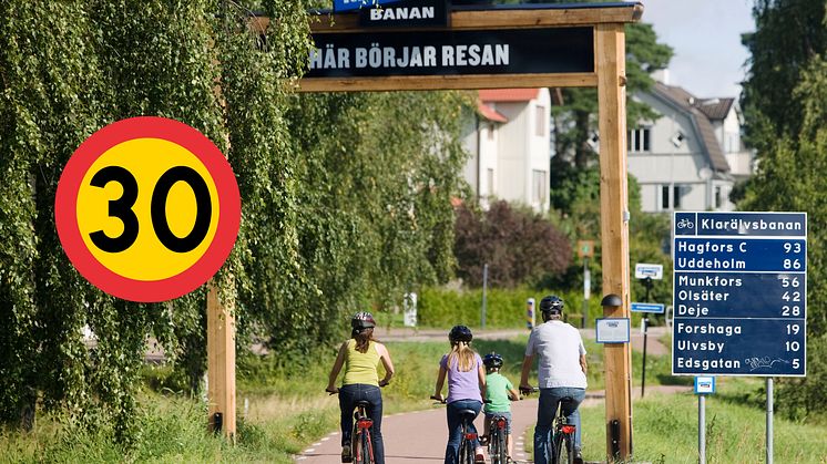 Hastighetsbegränsning på del av Klarälvsbanan