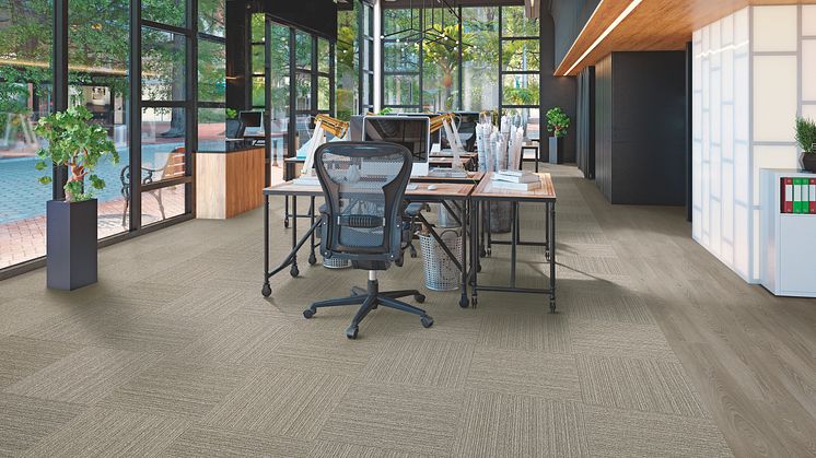 Tessera Struktur 2 /4403 Kaffe /Korn - Struktur 1 3702 Korn -/ Allura Flex 63408 greywashed timber