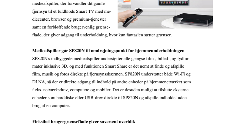LG LANCERER MAGISK BOKS, DER FORVANDLER DIT GAMLE FJERNSYN TIL ET SMART TV