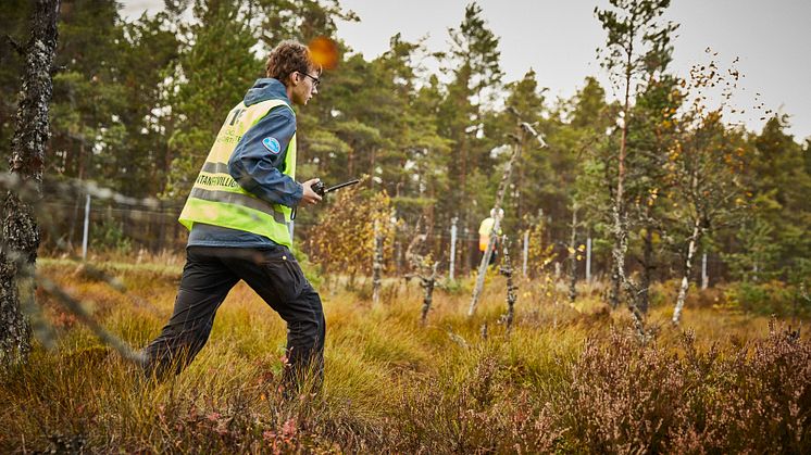 Här ses en del av en stor samverkansövning mellan länsstyrelsen i Jönköpings län och frivilliga försvarsorganisationer som genomfördes under oktober 2019.