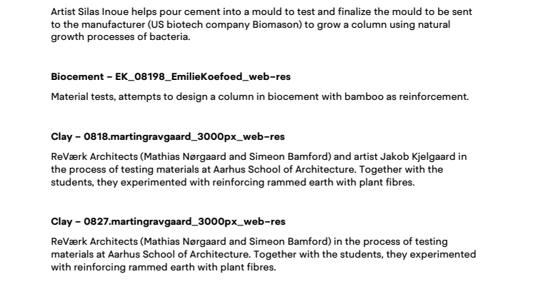 Reset Materials – Captions