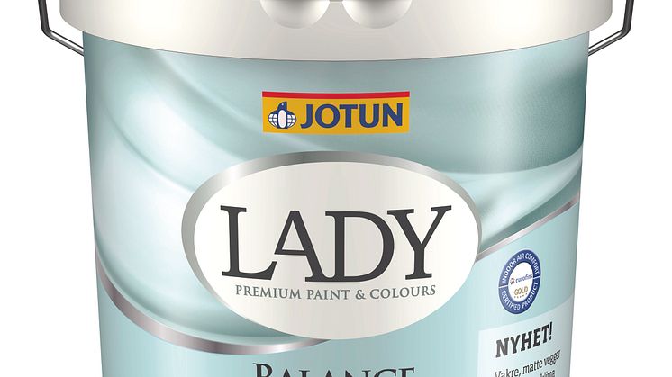 LADY Balance - väggfärg för bra inomhusmiljö
